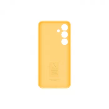Samsung Galaxy S24 geltonas silikoninis dėklas Monochromatic snug fit