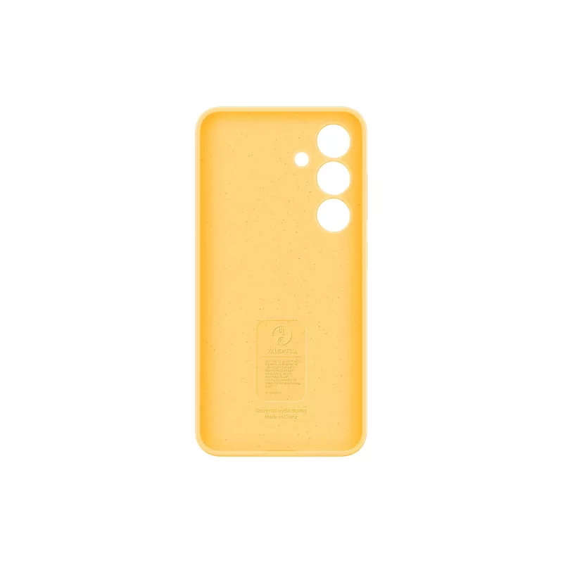 Samsung Galaxy S24 geltonas silikoninis dėklas Monochromatic snug fit