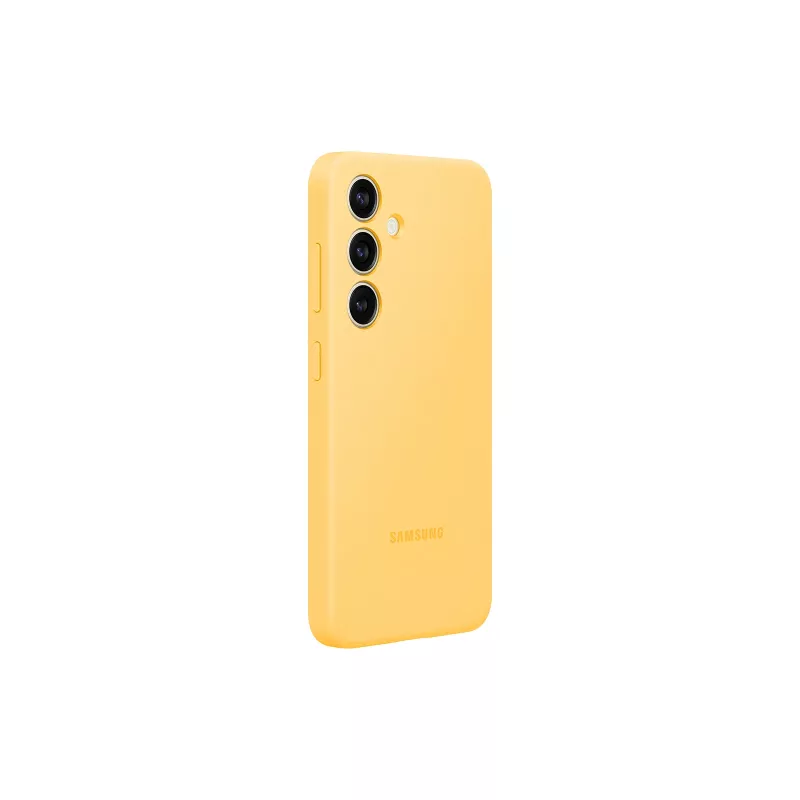 Samsung Galaxy S24 geltonas silikoninis dėklas Monochromatic snug fit