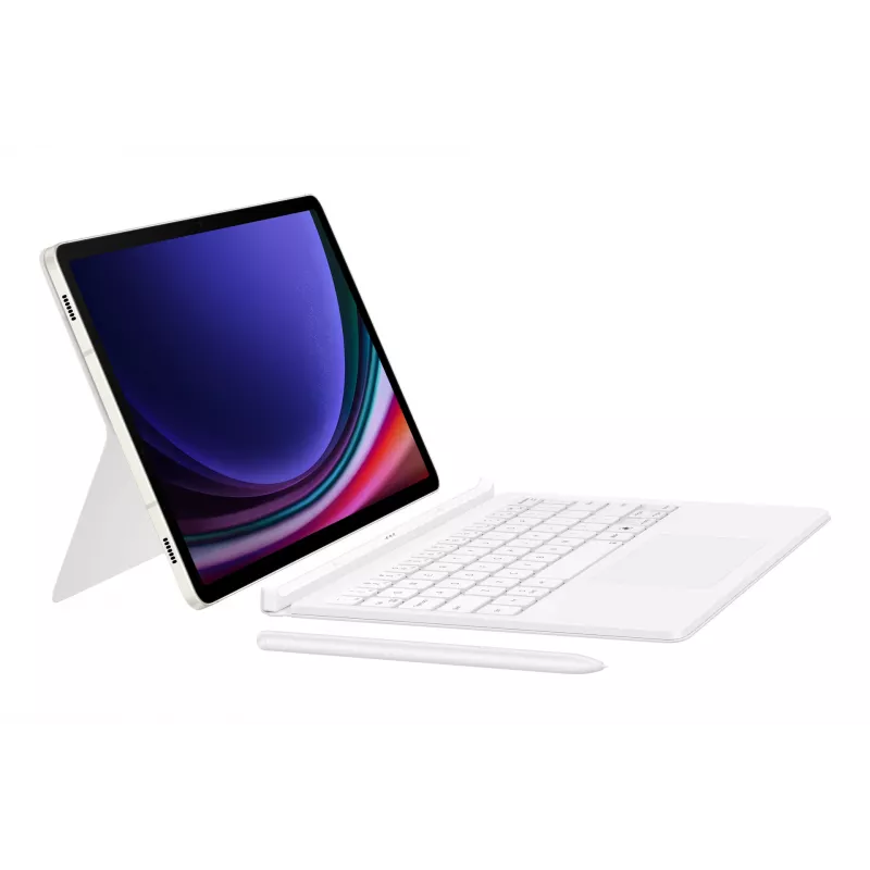 Klaviatūra Samsung EF-DX725 QWERTY angliškas išdėstymas su jutikliniu kilimėliu balta