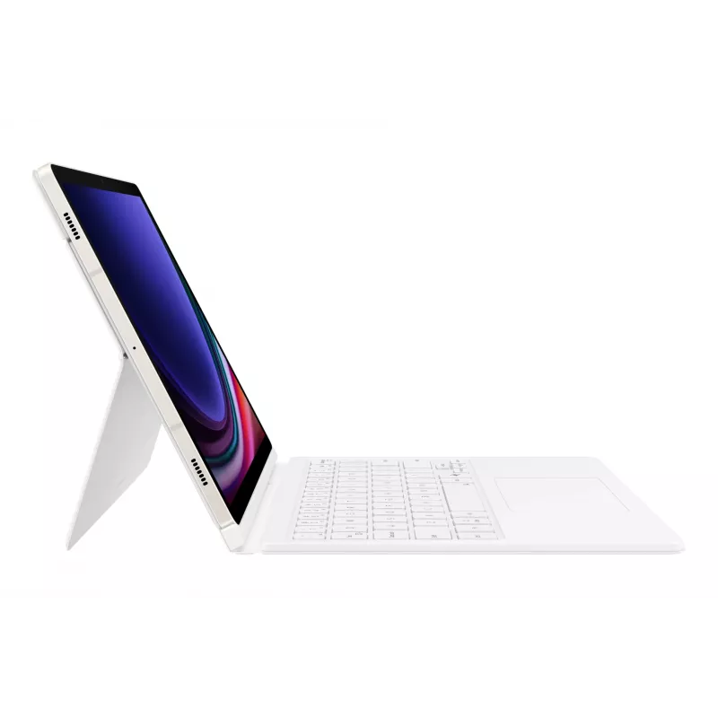 Klaviatūra Samsung EF-DX725 QWERTY angliškas išdėstymas su jutikliniu kilimėliu balta