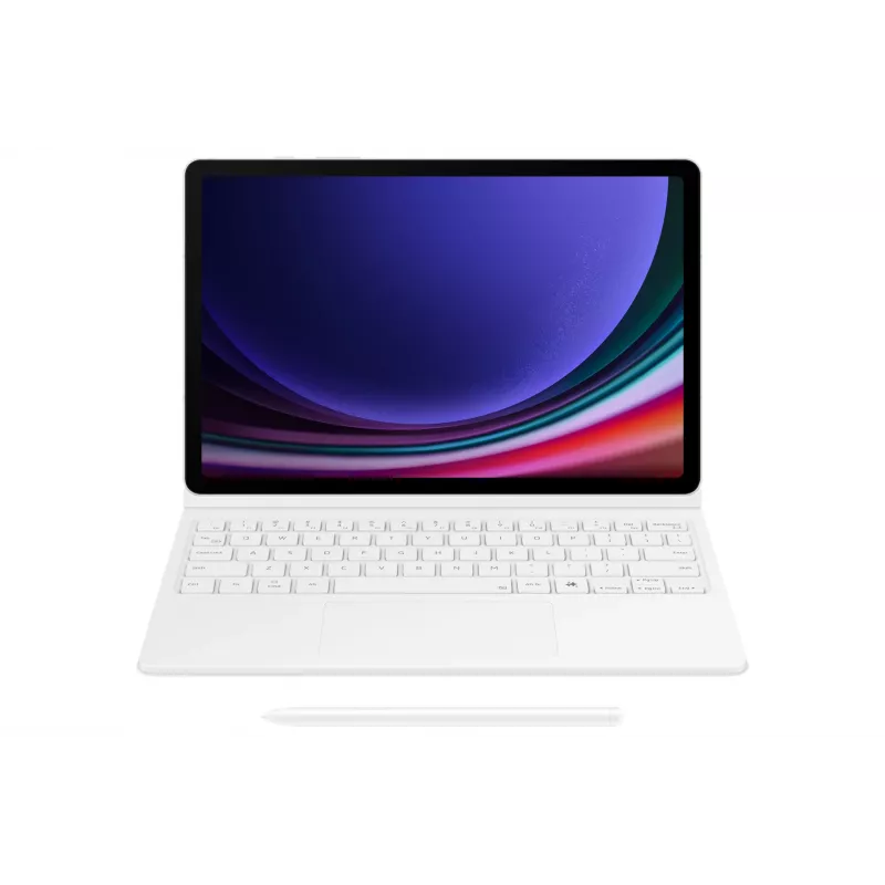 Klaviatūra Samsung EF-DX725 QWERTY angliškas išdėstymas su jutikliniu kilimėliu balta