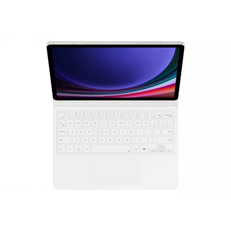 Klaviatūra Samsung EF-DX725 QWERTY angliškas išdėstymas su jutikliniu kilimėliu balta