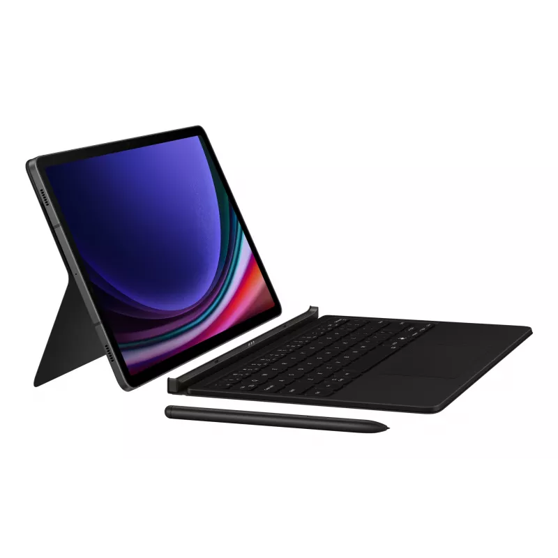 Klaviatūra Samsung EF-DX725 Nordic Pogo Pin juoda su jutikliniu kilimėliu