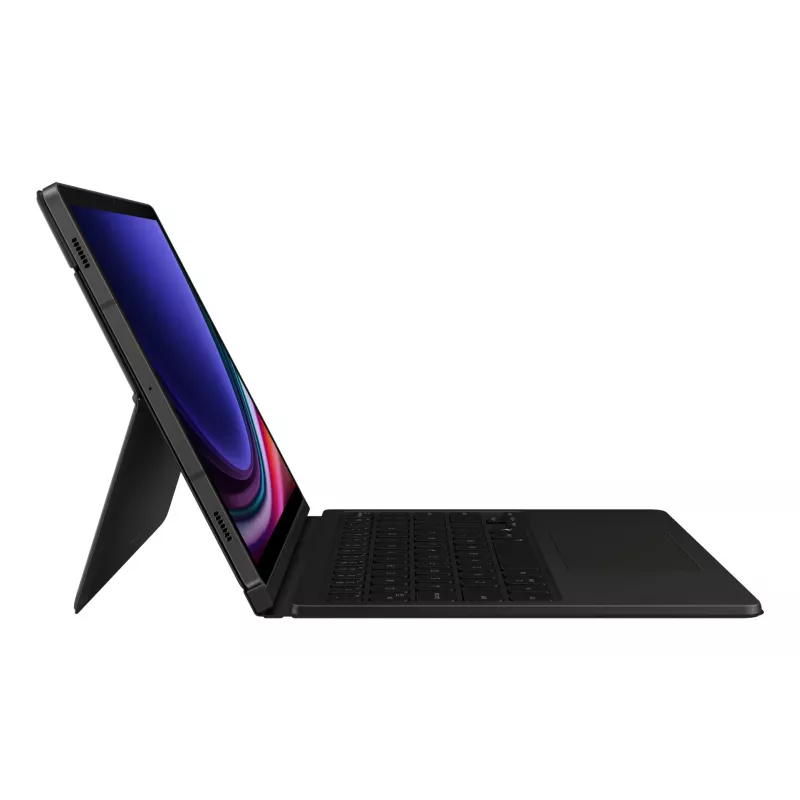 Klaviatūra Samsung EF-DX725 Nordic Pogo Pin juoda su jutikliniu kilimėliu