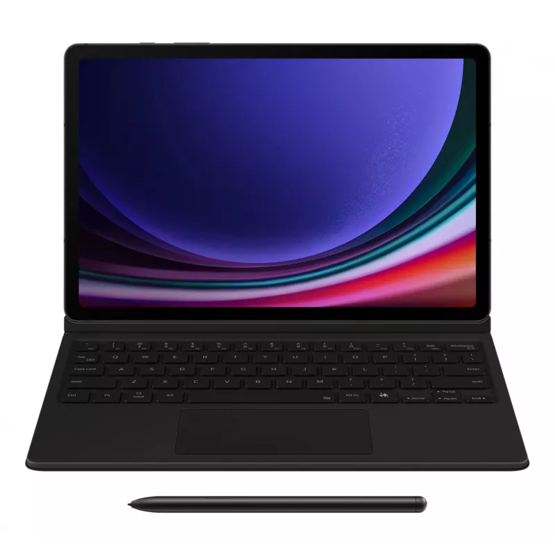 Klaviatūra Samsung EF-DX725 Nordic Pogo Pin juoda su jutikliniu kilimėliu