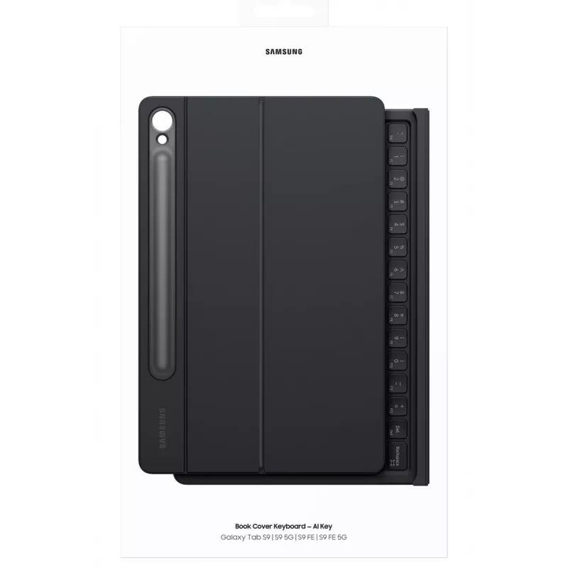 Klaviatūra Samsung EF-DX725 Nordic Pogo Pin juoda su jutikliniu kilimėliu