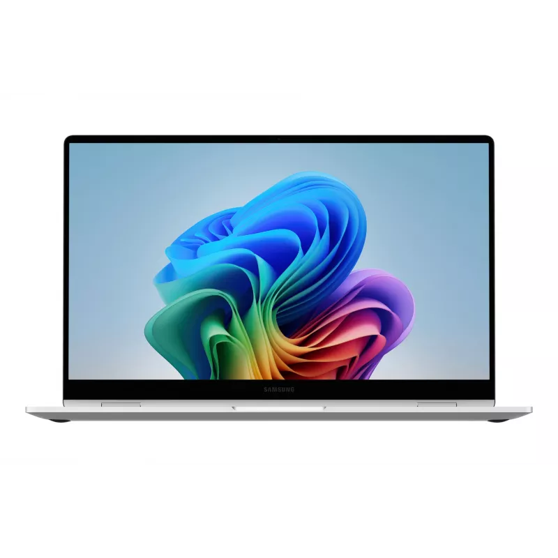 Samsung NP750QHAA-EXP hibridinis nešiojamas kompiuteris (2-in-1) Intel Core Ultra 7 256V 39,6 cm (15,6 col.) jutiklinis Full HD 16 GB LPDDR5x-SDRAM 512 GB SSD Wi-Fi 7 Windows 11 Home sidabrinis