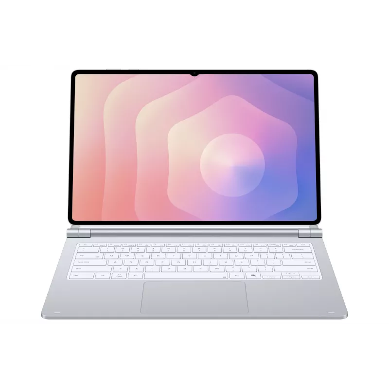 Samsung EF-DX935 klaviatūra QWERTZ vokiška Pogo Pin sidabrinė