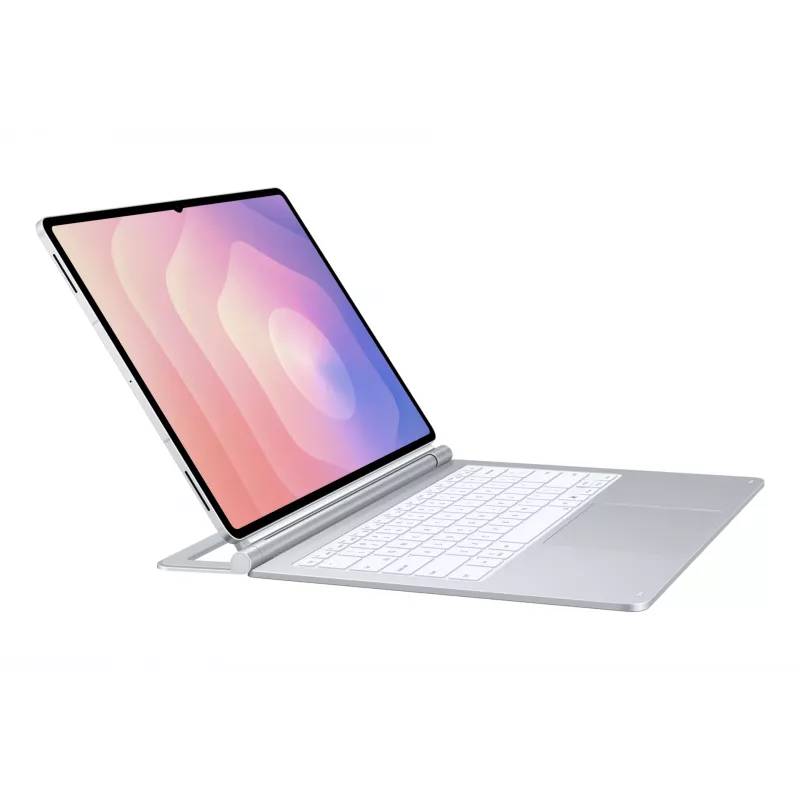 Samsung EF-DX935 klaviatūra QWERTZ vokiška Pogo Pin sidabrinė