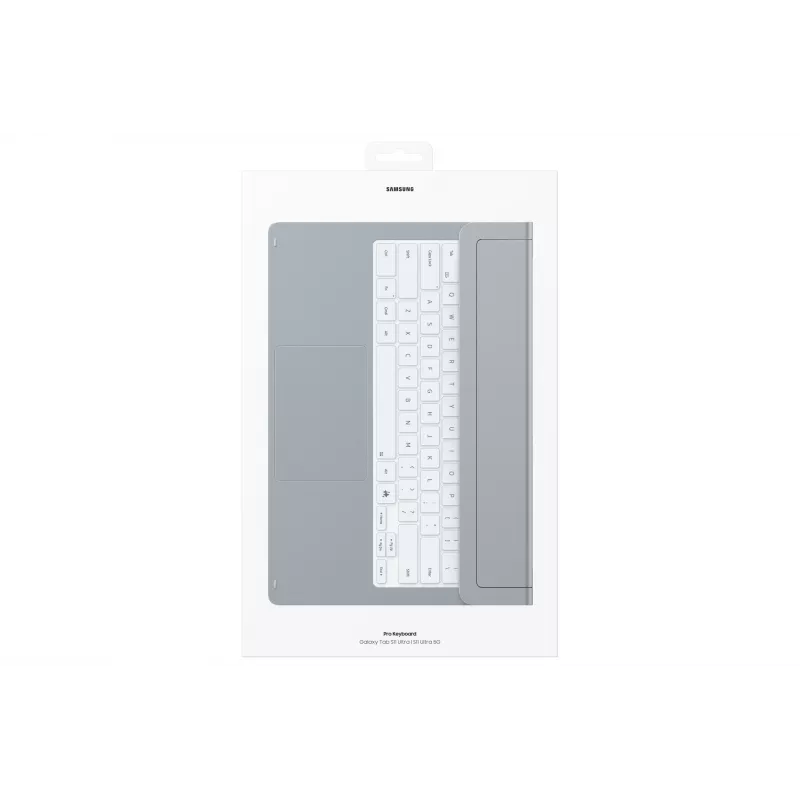 Samsung EF-DX935 klaviatūra QWERTZ vokiška Pogo Pin sidabrinė