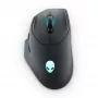 Alienware AW620M pelė žaidimams, dešinei rankai, belaidė RF + USB Type-C, optinė, 26000 DPI