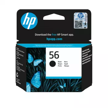 HP 56 Original juodos spalvos rašalo kasetė, juoda, 1 vnt., 520 puslapių