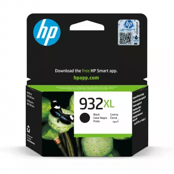 HP 932XL didelės talpos juoda originali kasečių kasetė, juoda, 1 vnt., 1000 puslapių