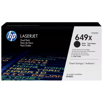 HP 649X 2 vnt. didelės talpos juodi originalūs LaserJet kasetės