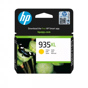 HP 935XL didelės talpos geltona originali kasetė, geltona, 1 vnt., 825 puslapiai