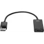 HP DisplayPort į HDMI 1.4 adapteris, DisplayPort, HDMI, juodas