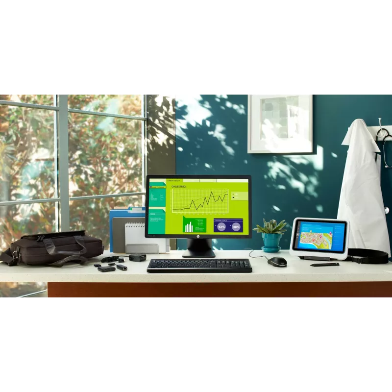 HP HDMI į VGA adapteris, HDMI (A tipas) → VGA (D-Sub), juodas