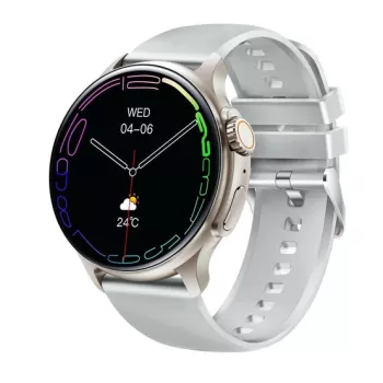 Emporia WATCHjoy išmanusis laikrodis su AMOLED ekranu, 3.63 cm (1.43 colio), 466 x 466 pikseliai, sidabrinis