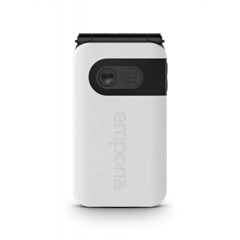 Emporia SIMPLICITYglam 7,11 cm (2,8 colio) 106 g Baltas sulankstomas telefonas senjorams