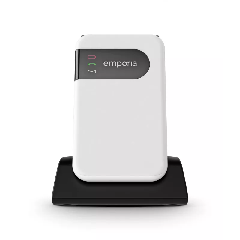 Emporia SIMPLICITYglam 7,11 cm (2,8 colio) 106 g Baltas sulankstomas telefonas senjorams