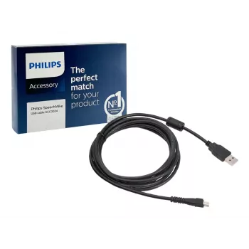 Philips ACC0034/00 USB laidas, skirtas SpeechMike III, 2,4 m, USB A, juodas