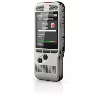 Philips DPM6000 diktofonas su atminties kortele, juodas, sidabrinis