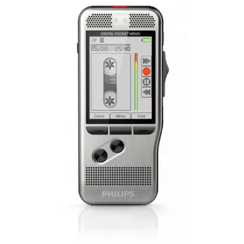 Philips DPM 7200 diktofonas su „Flash“ kortele, nerūdijančio plieno korpusas