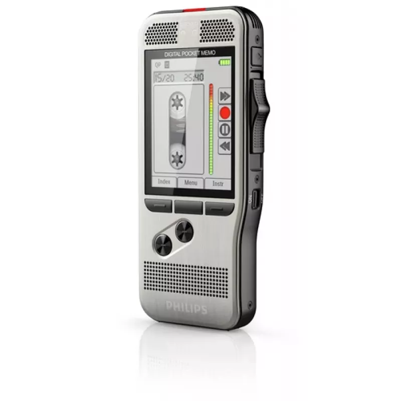 Philips DPM 7200 diktofonas su „Flash“ kortele, nerūdijančio plieno korpusas