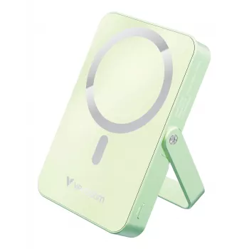 Verbatim Charge 'n' Go belaidė magnetinė power bank su stovu - 10000 mAh žalia