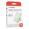 Verbatim Charge 'n' Go belaidė magnetinė power bank su stovu - 10000 mAh žalia