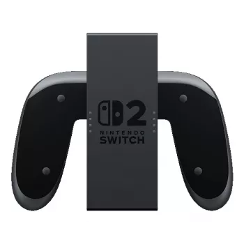 Nintendo Joy-Con 2 įkrovimo rankena, Nintendo Switch 2, valdiklio rankena, juoda, permatoma, plastikinė, Nintendo, Joy-Con 2