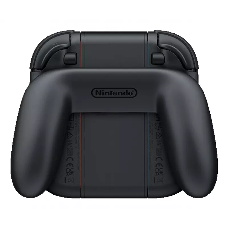 Nintendo Joy-Con 2 įkrovimo rankena, Nintendo Switch 2, valdiklio rankena, juoda, permatoma, plastikinė, Nintendo, Joy-Con 2
