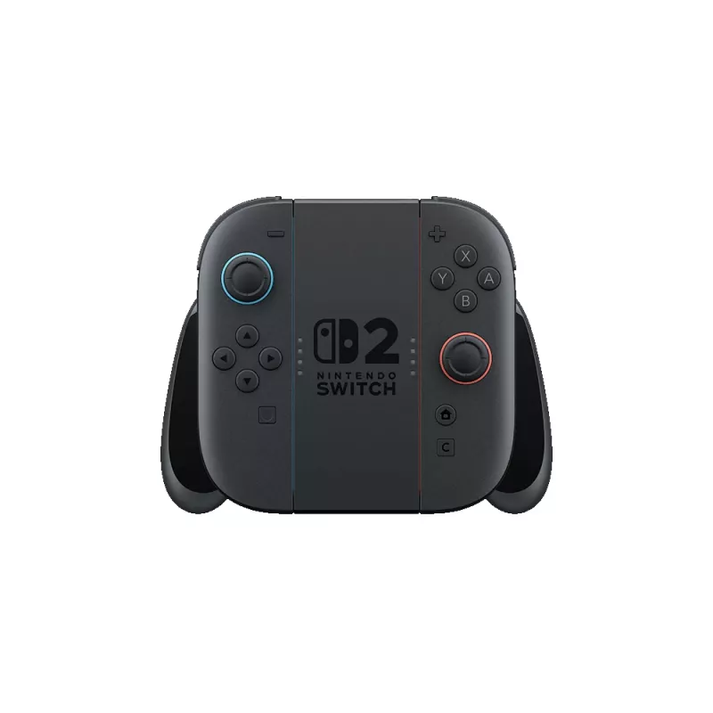 Nintendo Joy-Con 2 įkrovimo rankena, Nintendo Switch 2, valdiklio rankena, juoda, permatoma, plastikinė, Nintendo, Joy-Con 2