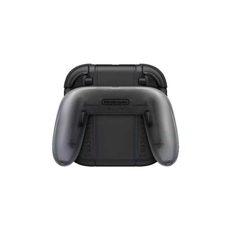 Nintendo Joy-Con 2 įkrovimo rankena, Nintendo Switch 2, valdiklio rankena, juoda, permatoma, plastikinė, Nintendo, Joy-Con 2