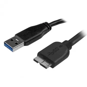 StarTech.com plonas Micro USB 3.0 laidas - vyriškas/vyriškas - 2 m (6 pėdos), USB A, Micro-USB B, USB 3.2 Gen 1, juodas