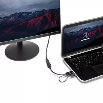StarTech.com HDMI į DisplayPort adapteris - 4K 30Hz, 3840 x 2160 pikseliai, 1080p, 720p, 120 Hz, juodas, MegaChips - STDP2600, aktyvus vaizdo keitiklis