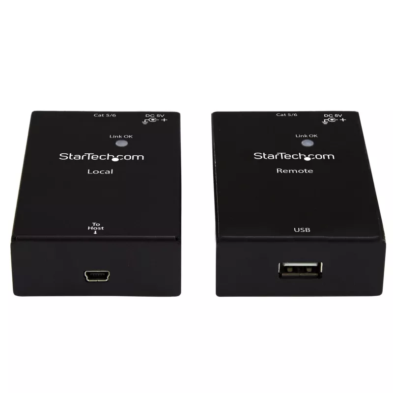 StarTech.com USB 2.0 ilgintuvas per Cat5e/Cat6 kabelį (RJ45) – iki 50 m – didelės spartos USB prievado ilgintuvo rinkinys – maitinamas – USB per Ethernet kabelio ilgintuvas – 480Mbps – metalinis