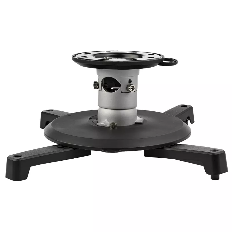 StarTech.com Universalus lubinis projektoriaus laikiklis – sunkiasvoris, reguliuojamo aukščio/atstumo stulpas 5–22,7 colio nuo lubų – 33 svarai (15 kg) – pakreipimas/sukimas – kabantis projektoriaus laikiklis su kronšteinu