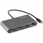 StarTech.com dviejų monitorių Thunderbolt mini dokas, 4K 60Hz DisplayPort, belaidis centras Windows ir Mac, Gigabit Ethernet, 1x USB-A (USB 5Gbps), 28 cm laidas