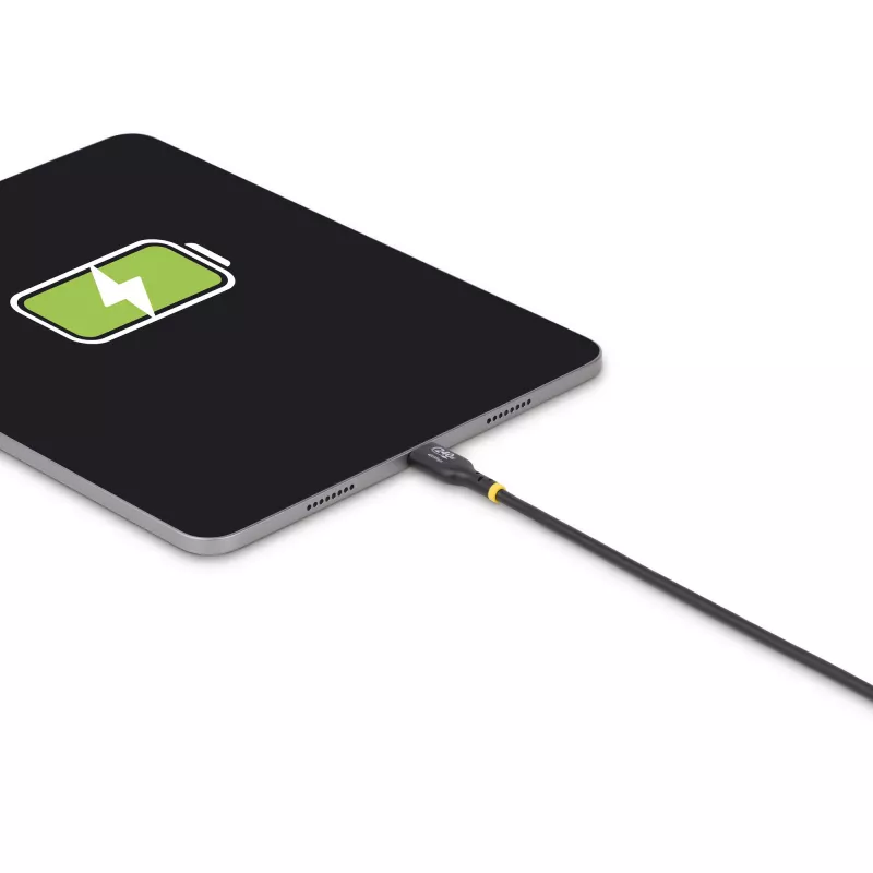 StarTech.com 3 m USB-C įkrovimo laidas, USB-IF sertifikuotas USB C kabelis, 240 W PD EPR, USB 2.0 Type-C nešiojamojo kompiuterio įkroviklio laidas, USB-C duomenų perdavimo kabelis, TPE apvalkalas, M/M