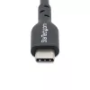 StarTech.com 1 m USB-C įkrovimo laidas 2 vnt., USB 2.0, 60W 3A Power Delivery, TPE apvalkalas, juodas