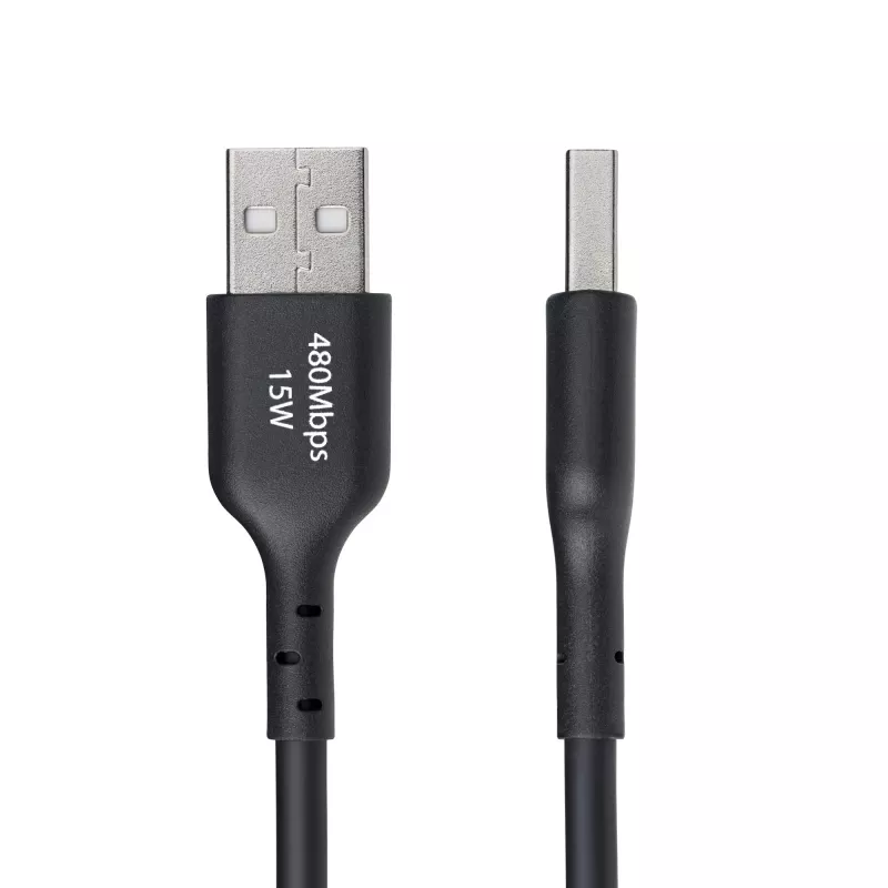 StarTech.com USB-A į USB-C įkrovimo laidas, 3 m, 3A, USB 2.0, TPE apvalkalas, juodas