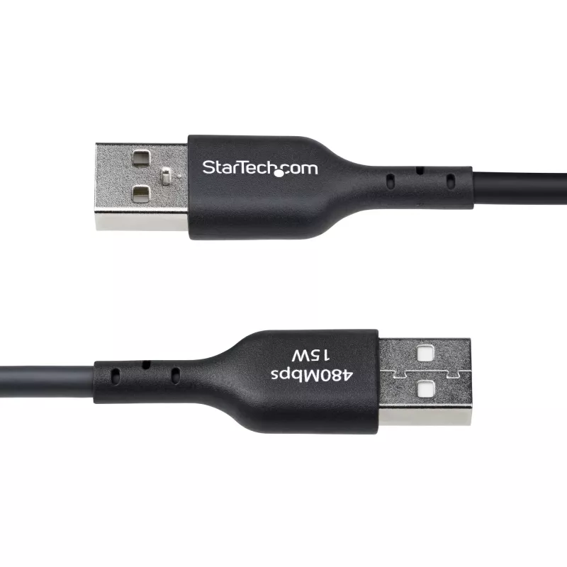 StarTech.com USB-A į USB-C įkrovimo laidas, 3 m, 3A, USB 2.0, TPE apvalkalas, juodas