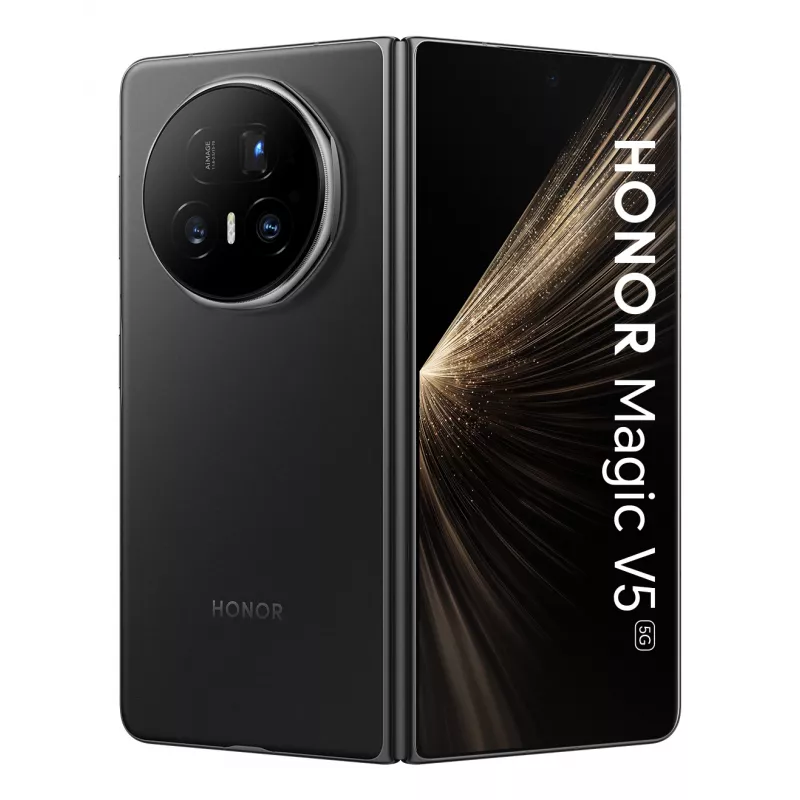 Išmanusis telefonas Honor MAGIC V5 20.2 cm (7.95 colio) MagicOS 9.0.1 5G USB Type-C 16 GB 512 GB 5820 mAh Juoda
