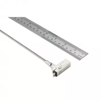 Kensington Slim NanoSaver 2.0 EQ raktinis nešiojamojo kompiuterio užraktas, 1,83 m, Kensington, Raktas, Nerūdijantis plienas, Sidabrinis