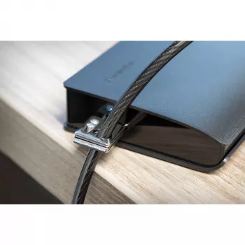 Kensington Desktop & Peripherals Locking Kit 2.0, 2,44 m, raktinis, anglinis plienas, juoda, sidabrinė