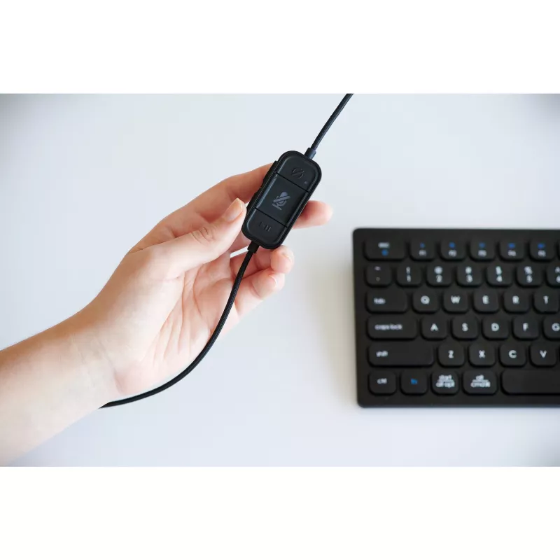 Kensington H1000 USB-C ausinės ant galvos, laidinės, skambučiams/muzikai, 20–20000 Hz, 190 g, juodos