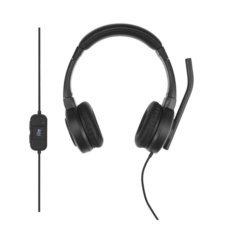 Kensington H1000 USB-C ausinės ant galvos, laidinės, skambučiams/muzikai, 20–20000 Hz, 190 g, juodos