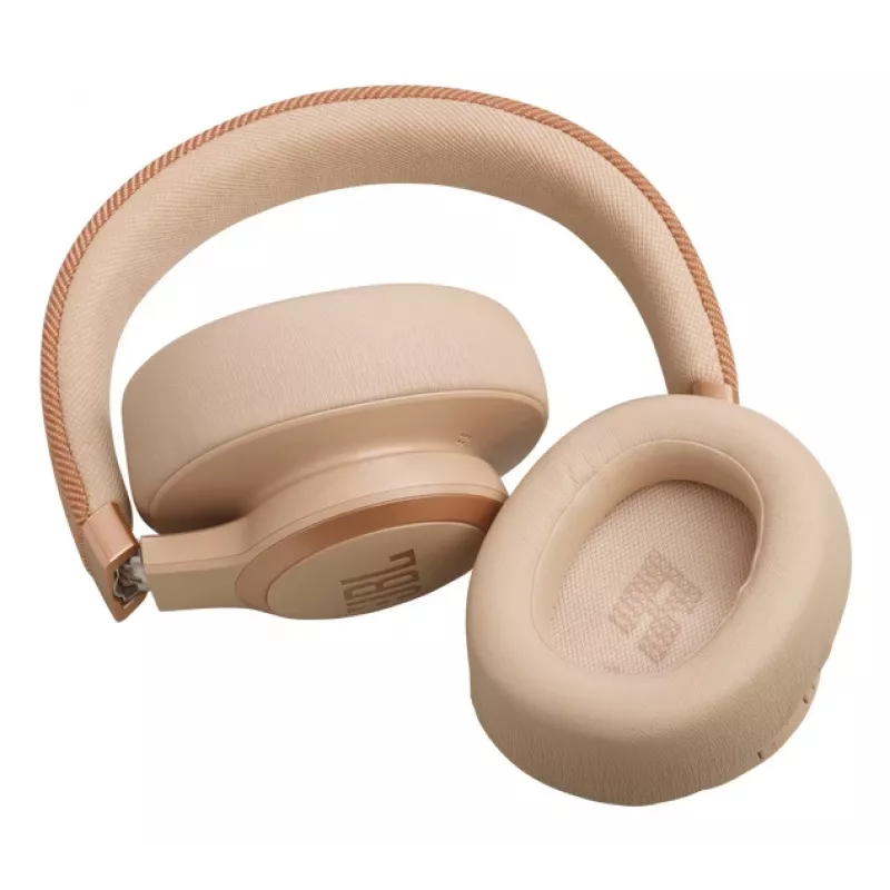 JBL Live 770NC Ausinės Belaidės Antgalvinės Skambučiams/Muzikai Bluetooth Smėlio